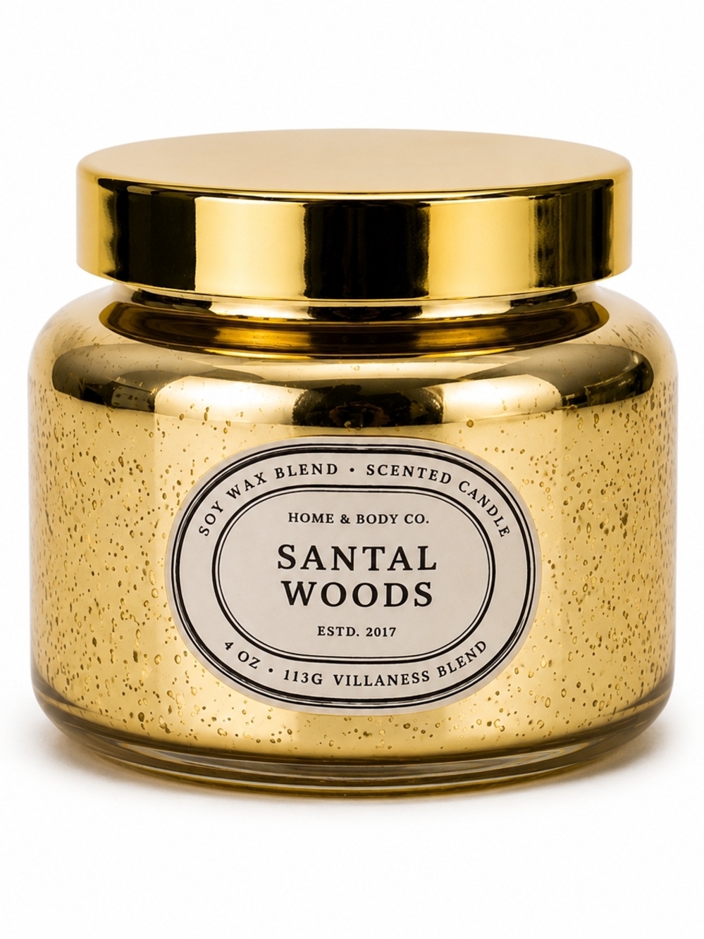 Scented Candle - Gold Jar